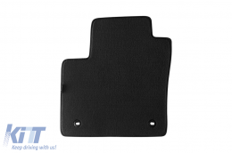 Three-layer textile floor mats suitable for Toyota C-HR after 2016, with front-wheel drive, set of 4 pieces, black-image-6242629