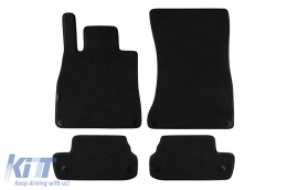 Three-layer textile floor mats suitable for Mercedes S-Class C217 Coupe 2014-2020, set of 4 pieces, black - ABFMM6022476