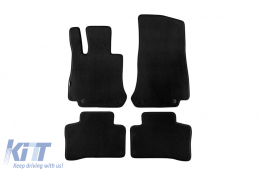 Three-layer textile floor mats suitable for Mercedes GLC X253, coupe C253 after 2015, set of 4 pieces, black - ABFMM6022477