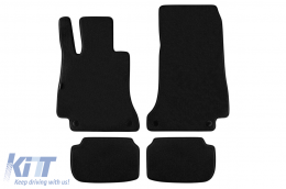 Three-layer textile floor mats suitable for Mercedes E-Class C238 Coupe, A238 Cabriolet after 2017, set of 4 pieces, black - ABFMM6022480