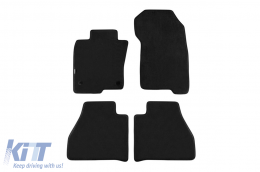 Three-layer textile floor mats suitable for Mercedes X-Class W470 after 2017, set of 4 pieces, black - ABFMM6022481