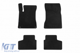Three-layer textile floor mats suitable for Mercedes GLB X247 after 2020, set of 4 pieces, black