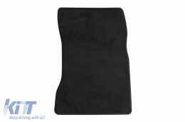 Three-layer textile floor mats suitable for Mercedes GLB X247 after 2020, set of 4 pieces, black-image-6242822