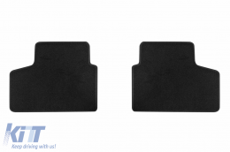 Three-layer textile floor mats suitable for Mercedes GLB X247 after 2020, set of 4 pieces, black-image-6242823