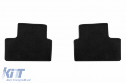 Three-layer textile floor mats suitable for Renault Clio after 2019, set of 4 pieces, black-image-6242844
