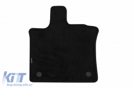 Three-layer textile floor mats suitable for Renault Captur after 2019, set of 4 pieces, black-image-6242849