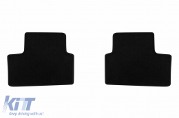 Three-layer textile floor mats suitable for Renault Captur after 2019, set of 4 pieces, black-image-6242851