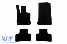 Three-layer textile floor mats suitable for Mercedes GLC X254 after 2022, set of 4 pieces, black - ABFMM6022516