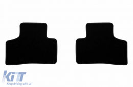 Three-layer textile floor mats suitable for Mercedes GLC X254 after 2022, set of 4 pieces, black-image-6242896