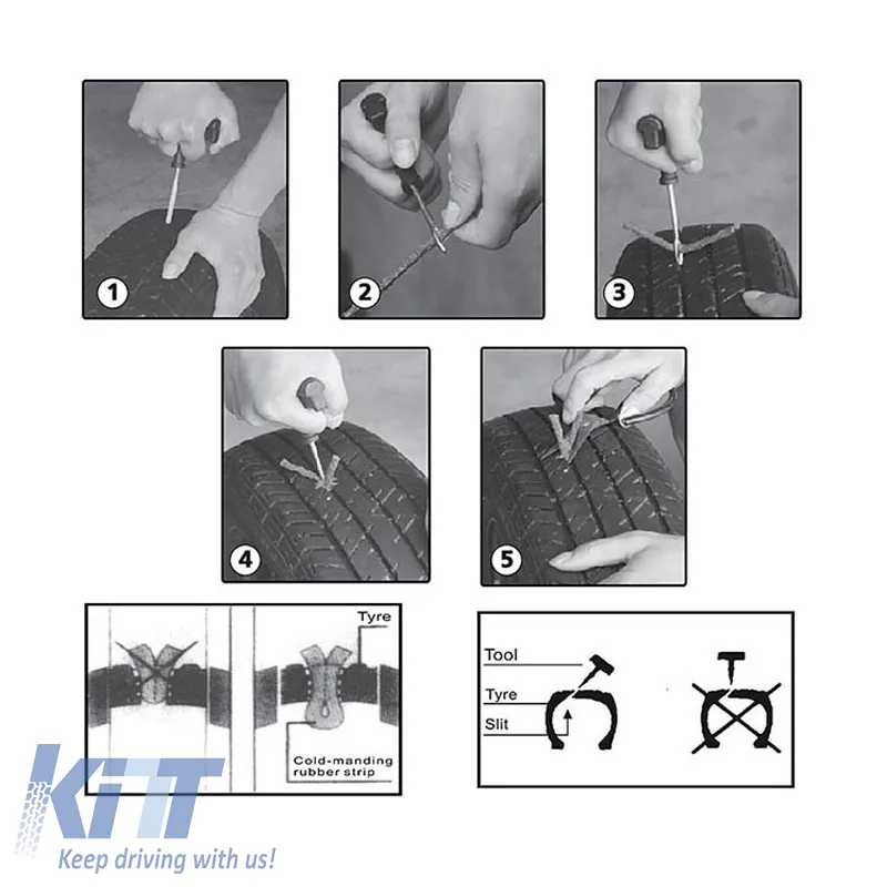 Tire Repair Kit 8 Pieces 99075