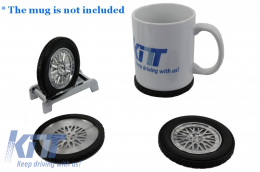 Tire Shape Coaster Tire Wheel Gift Set-image-6033564