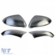 Tükörborítás alu-look matt tükörburkolat 4 részes szett VW Golf 7 2012-2021-image-6194858