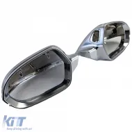 Tükörborítás matt ezüst cserealkatrész Audi A6 4G 11-18 sávtartó asszisztenssel-image-6193861