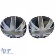 Tükörborítás Union Jack fekete-szürke Mini F54 F55 F56 F57 13-18-image-6199905