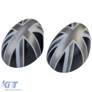 Tükörborítás Union Jack fekete-szürke Mini F54 F55 F56 F57 13-18-image-6199907