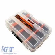 Tool Compartment Organiser Adjustable Transparent 22.4x16.4x6cm Tactix 320042-image-6309487