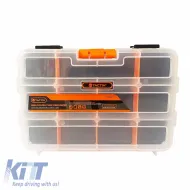 Tool Compartment Organiser Adjustable Transparent 22.4x16.4x6cm Tactix 320042-image-6309489