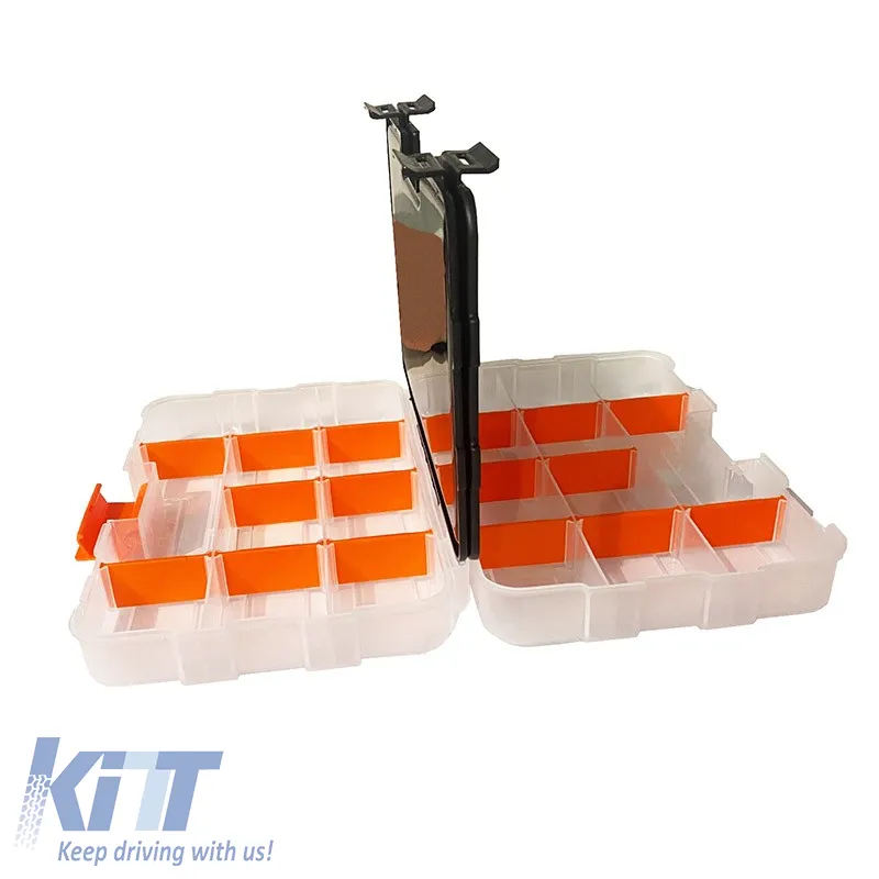 Tool Compartment Organiser Adjustable Transparent 22.4x16.4x6cm Tactix 320042