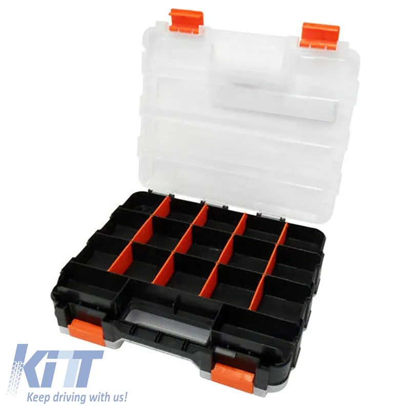 Tool Compartment Organiser Adjustable Transparent 32x26x8cm Tactix 320028
