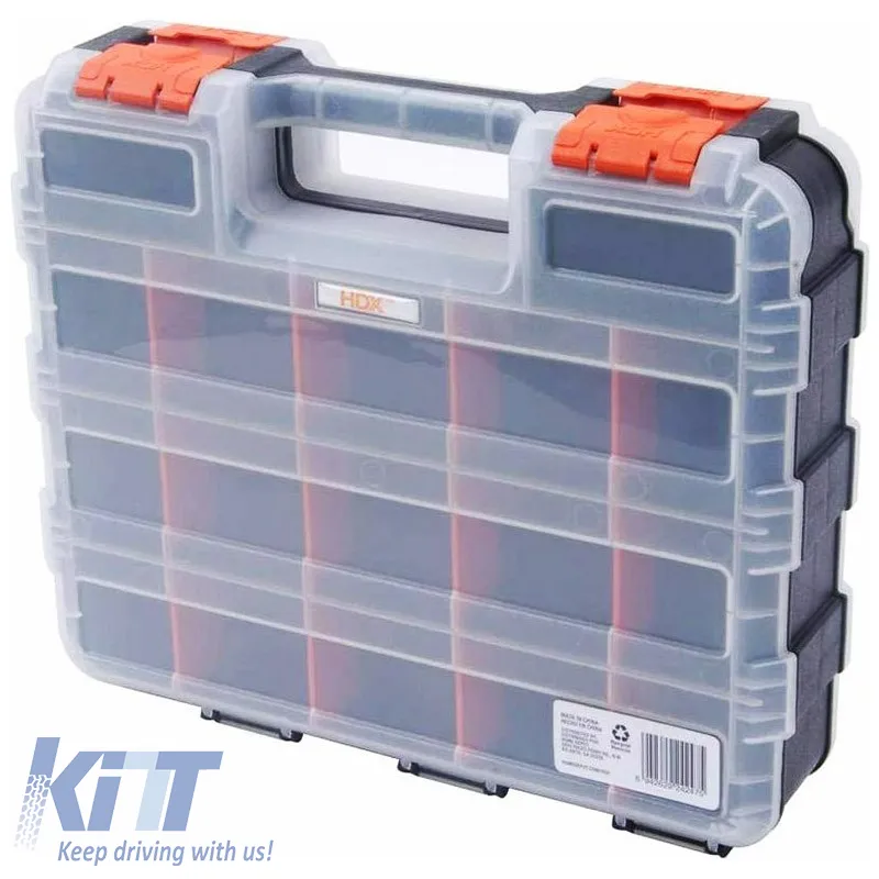 Tool Compartment Organiser Adjustable Transparent 32x26x8cm Tactix 320028