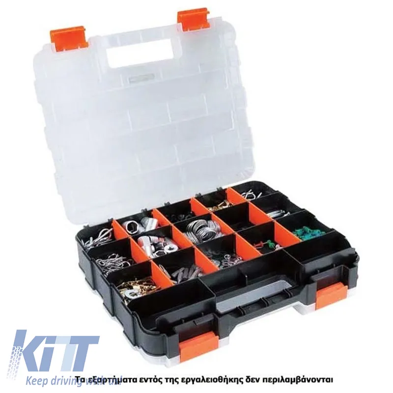 Tool Compartment Organiser Adjustable Transparent 32x26x8cm Tactix 320028