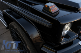 Tournant Lumières LED pour Mercedes Classe G W463 1989-2015 Fumé Intérieur Gris--image-5995947