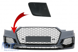 Tow Hook Cover Front Bumper suitable for AUDI A4 B9 8W Limousine Avant (2016-2018) Quattro RS4 Design