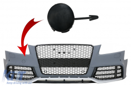 Tow Hook Cover Front Bumper suitable for Audi A5 8T (2008-2016) RS5 Design - THCFBAUA58T