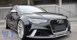 Tow Hook Cover Front Bumper suitable for Audi A6 C7 4G Facelift (2011-2018) RS6 Design-image-6074318