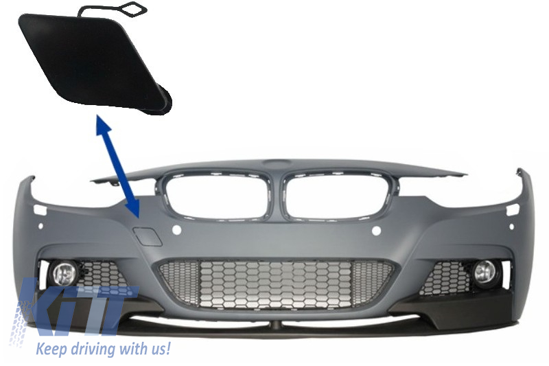 Vonóhorog fedél Első lökhárító alkalmas BMW 3er F30 F31 Sedan Touring (2011-től felfelé) M-tech M Performance Designhoz
