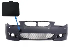 image-4-Tow Hook Cover Front Bumper suitable for BMW 5 Series E60 (2003-2010) M5 M-Tech M-Sport Design