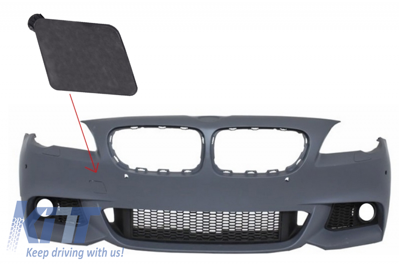 Vonóhorog fedél első lökhárító alkalmas BMW F10 F11 5 Series (2011-től) M-Technik Designhoz