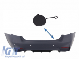 Tow Hook Cover Rear Bumper suitable for BMW 3 Series F30 (2011-up) M3 M-tech Design - THCRBBMF30M3