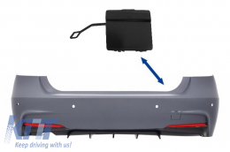 Tow Hook Cover Rear Bumper suitable for BMW 3 Series F30 (2011-up) M-Performance M-Tech Design