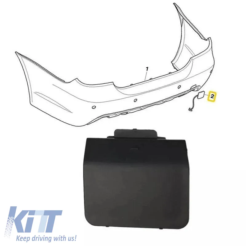 Tow Hook Cover Rear Suitable for BMW 5 E60+LCI Rr. M-Tech- 2002-09 A511278972171 pc