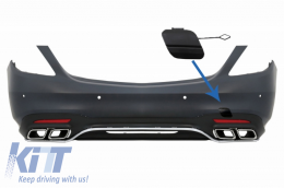 image-15-Tow Hook Cover suitable for Rear Bumper S63 A-Design Mercedes S-Class W222 Facelift (2017-UP)