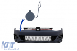 Tow Hook Cover suitable for VW Golf 7.5 (2017-2020) only for Front Bumper GTI Design - THCFBVWG75GTI