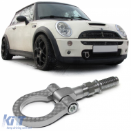 Tow hook silver suitable for BMW E36 E46 E39 E90 E87 Z4 Mini R55 R56