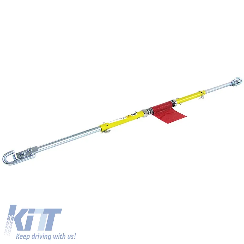 Tow Rope Metal With Spring 2 Tons 180cm Silver / Yellow Color