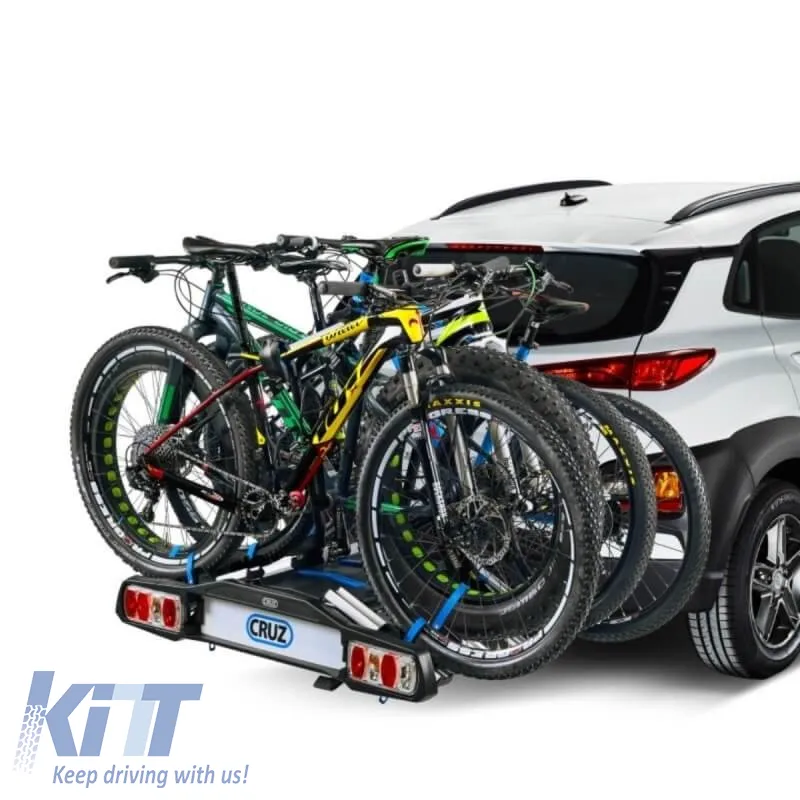 Towbar Bicycle Carrier Cruz Pivot R3 19 Pins 940-516 Black suitable for 4 Bicycles