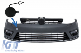Towning Cap Front Bumper suitable for VW Golf VII 7 (2013-2017) Rline Look - THCVWG7RL