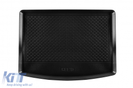 TPE trunk mat by Gumarny Zubri suitable for Kia Ceed hatchback after 2019, with the trunk floor in the upper position, black - ABTLPK6024591