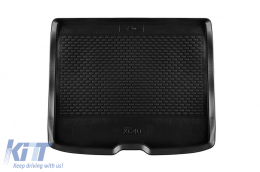 TPE trunk mat by Gumarny Zubri suitable for Volvo XC40 after 2018, XC40 Recharge after 2021, with the trunk floor in the upper position 1 piece, black - ABTLPV6024579