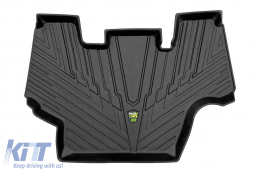 Tractor rubber mats from Frogum 3D MudMax series suitable for New Holland TM 120 and TM 135 2002-2007, 1-piece set, black color - ABFMI6019666