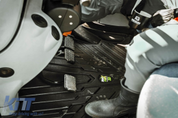 Tractor rubber mats from Frogum 3D MudMax series suitable for Kubota M5092 after 2021, 1-piece set, black color-image-6232560