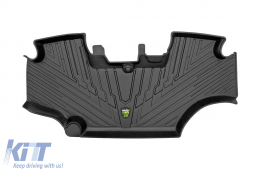 Tractor rubber mats from Frogum 3D MudMax series suitable for John Deere Series 6R after 2022, 1-piece set, black color - ABFMR6019670