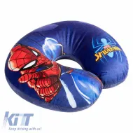 Travel Neck Pillow suitable for Kids Marvel's Spider-Man 27cm x 23cm Blue 1 Piece-image-6306346