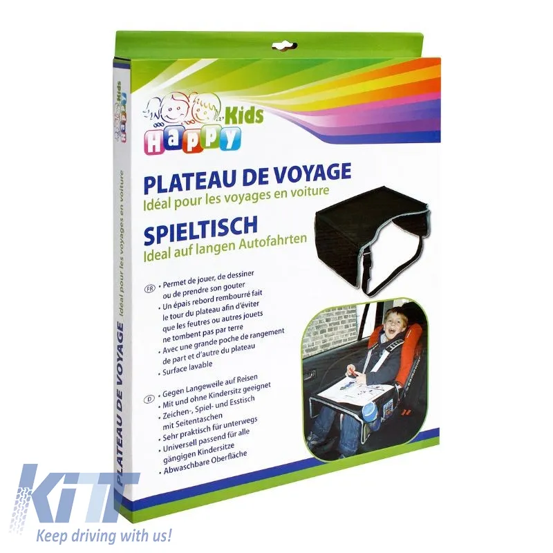 Travel Tray / Organizer Black/Grey 43cm x 36cm 1 Piece EAL 28615