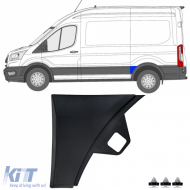 Trim strip bumper strip fender rear left for Ford Transit V363 2014-2019 L2