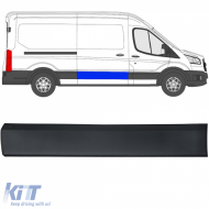 Trim strip bumper strip sliding door right for Ford Transit V363 2014-2019 L2 L3